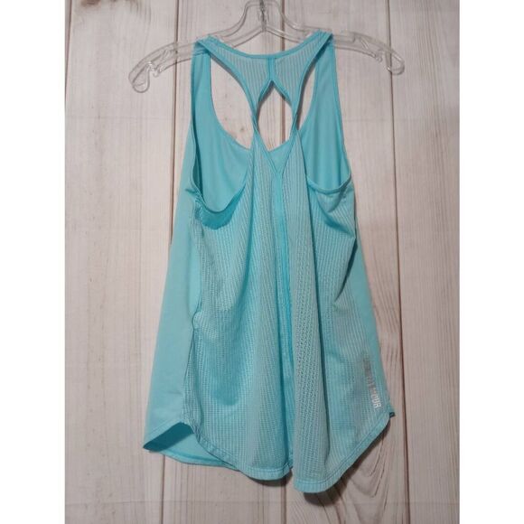 Ladies Small Under Armour Tank Top Racerback Workout Activewear Turquoise - Picture 2 of 7